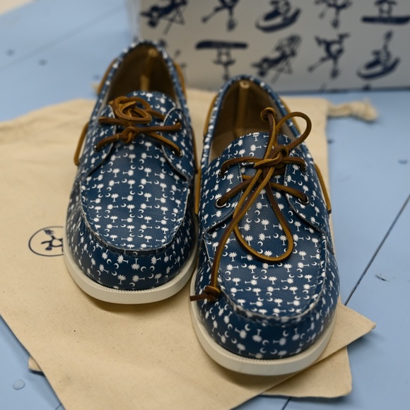 FROATS - Charleston Blues Men's Boat Shoes NWT - Picture 5 of 5